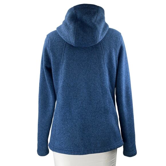 The North Face Crescent Women's Blue Fleece Full-Zip Hooded Hoodie Jacket Size S - Picture 4 of 6